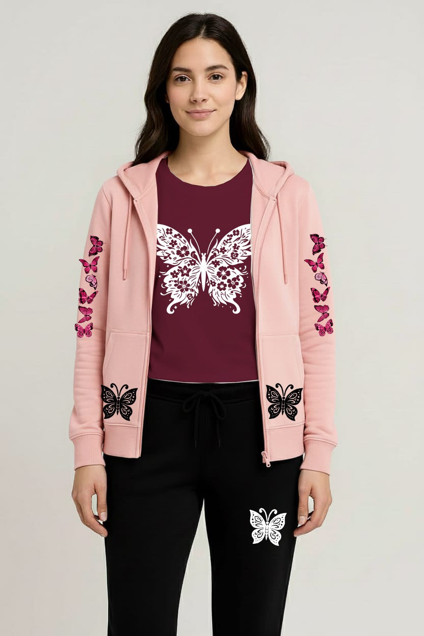 Premium hooded zipper track suit