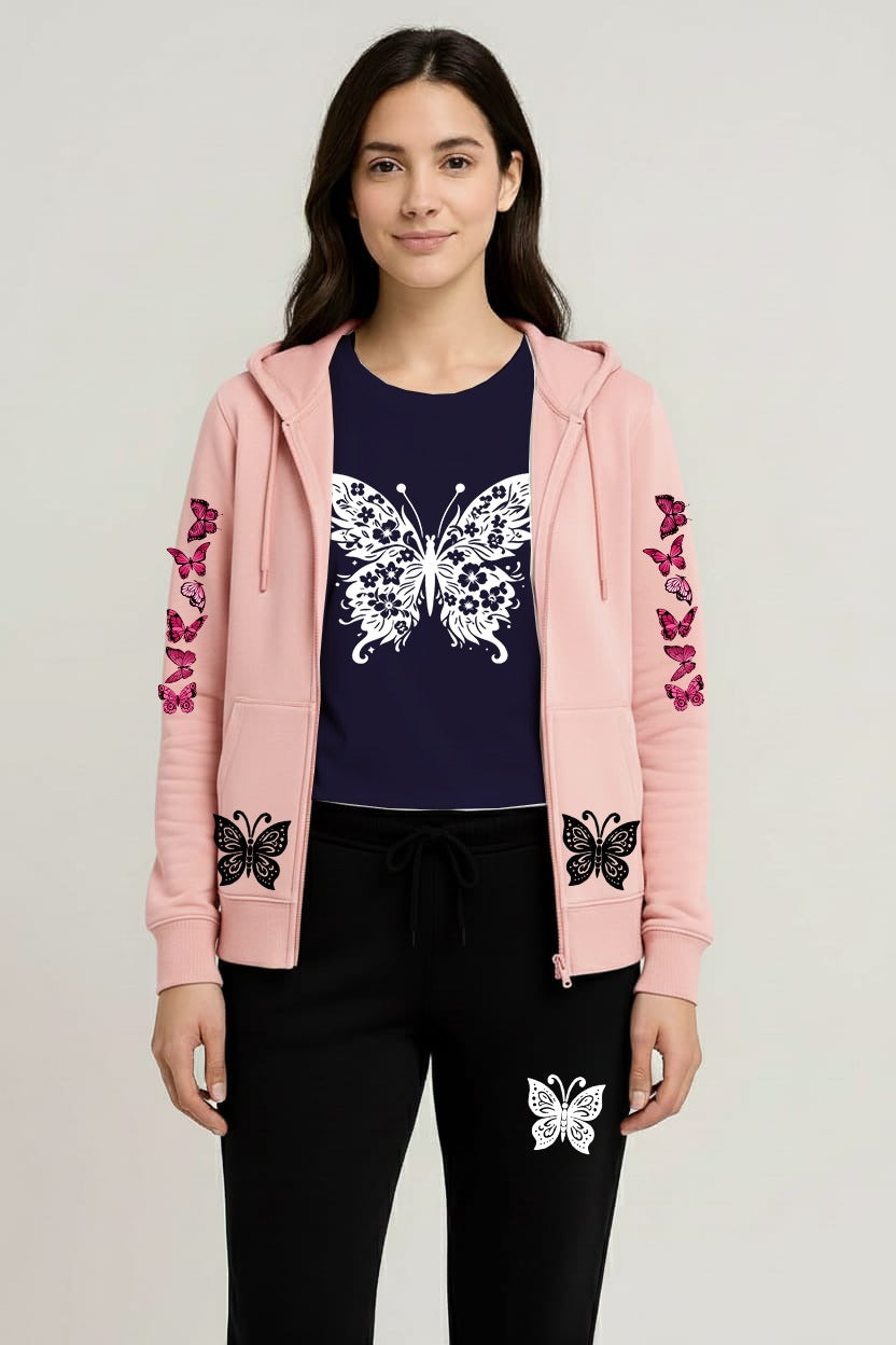 Premium hooded zipper track suit