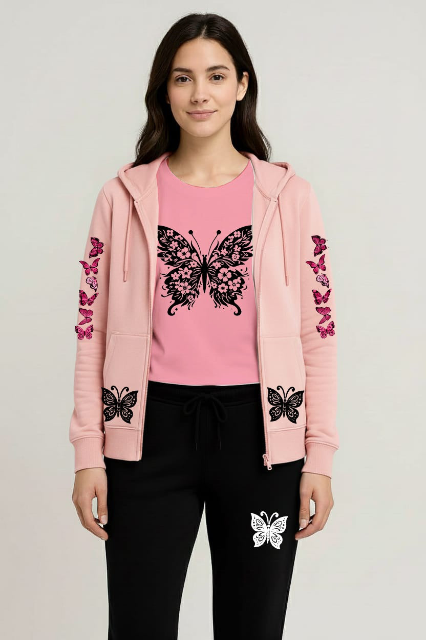 Premium hooded zipper track suit