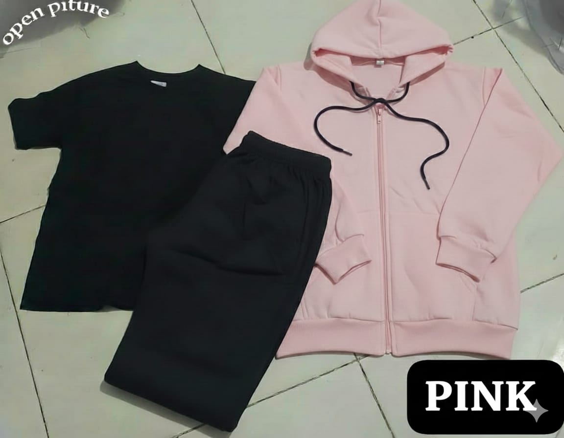 Premium hooded zipper track suit