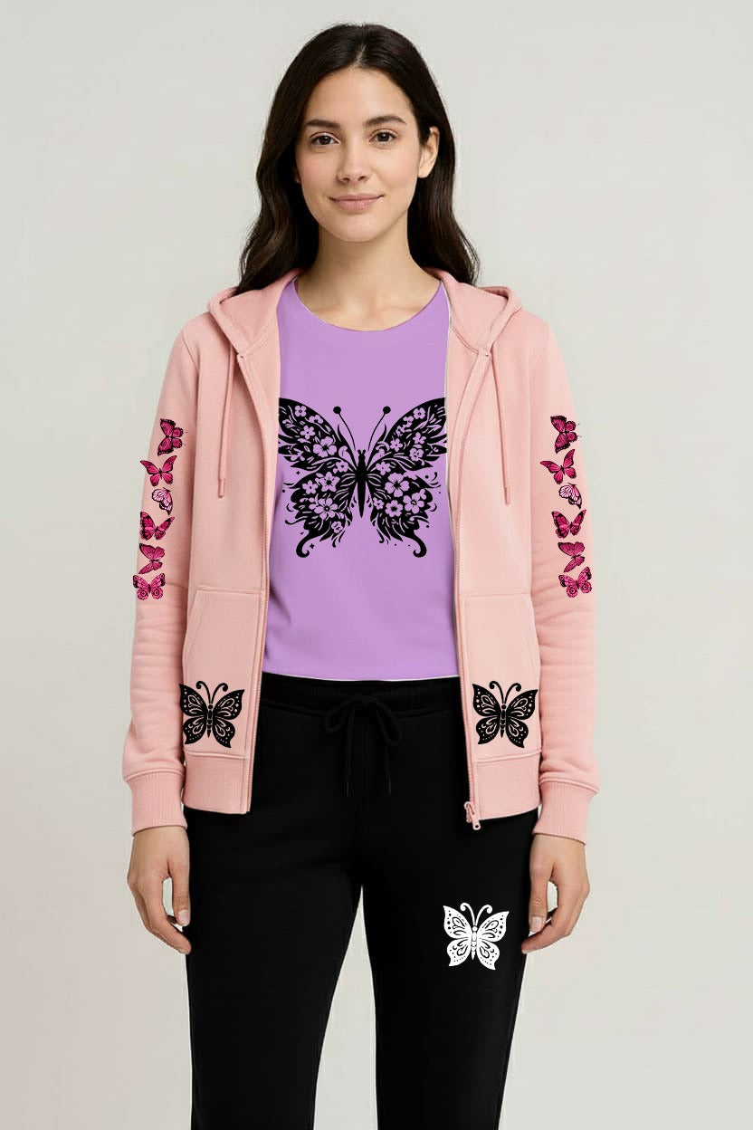 Premium hooded zipper track suit