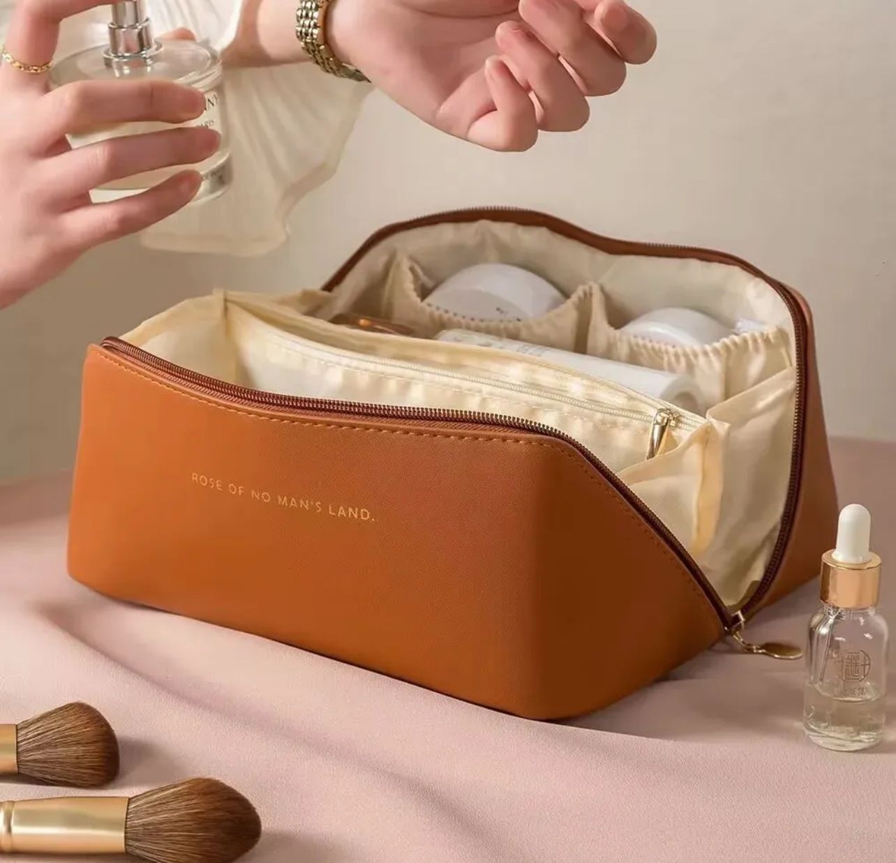 Large Travel Cosmetic Bag for Women