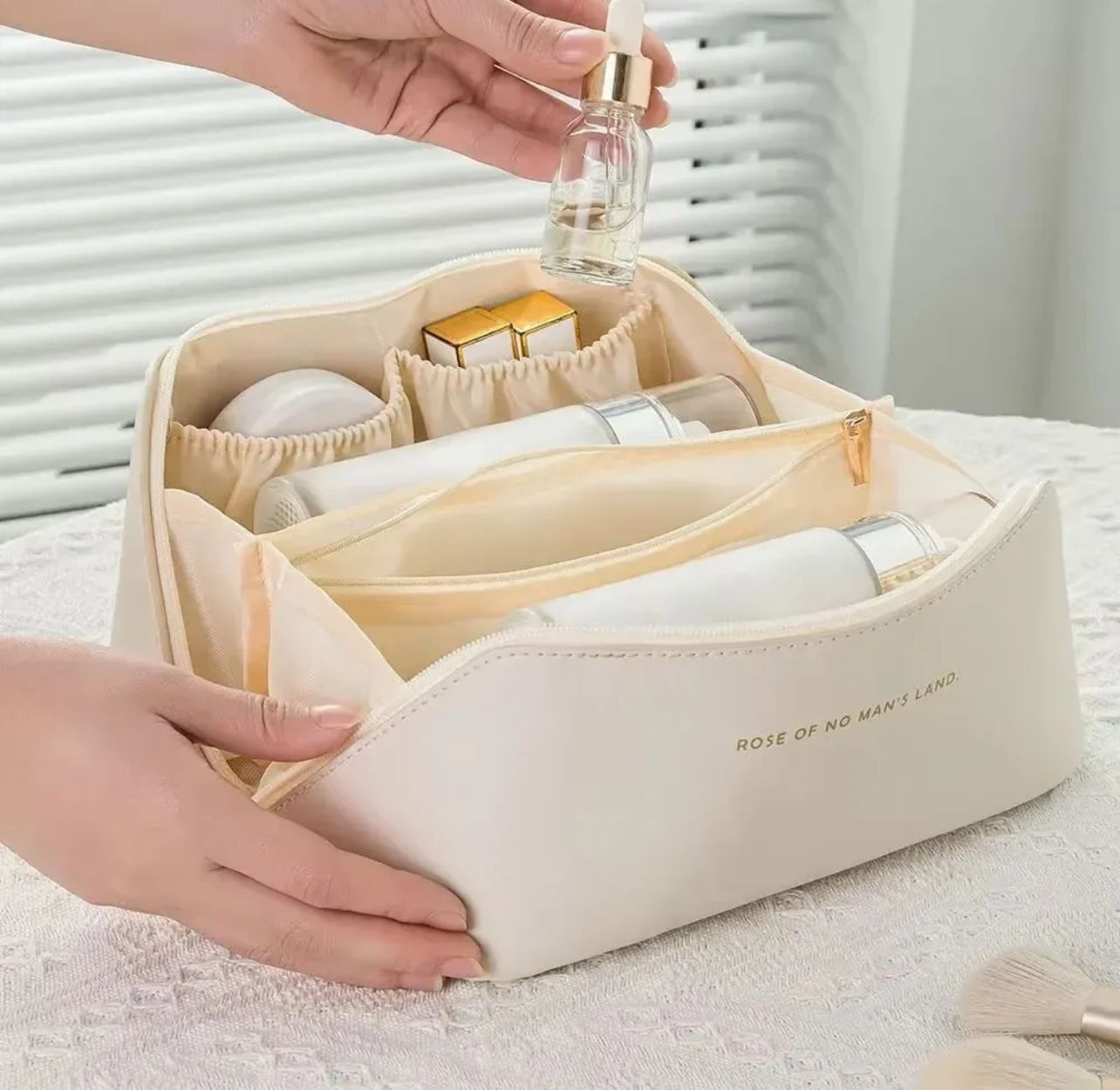 Large Travel Cosmetic Bag for Women