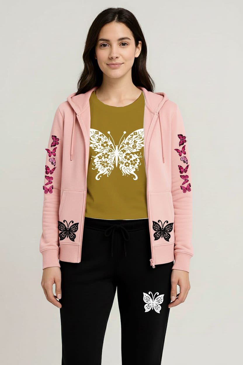 Premium hooded zipper track suit