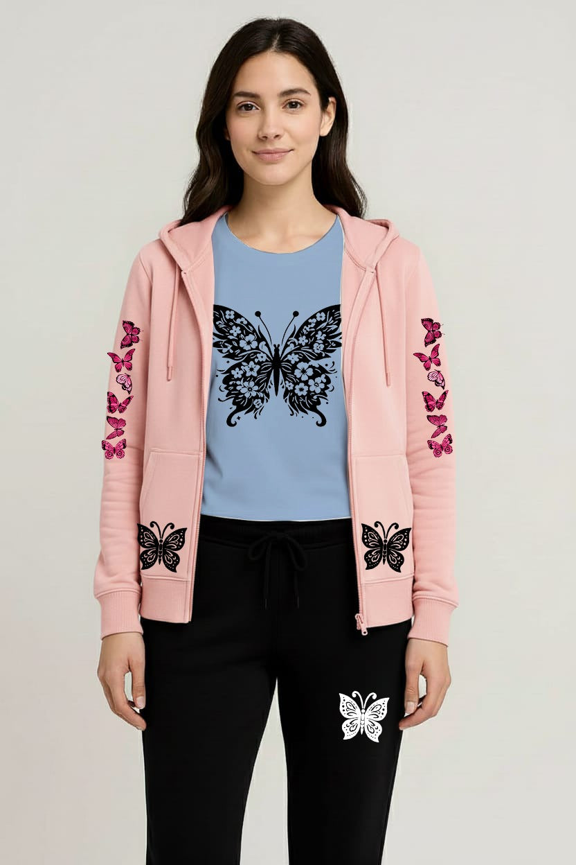 Premium hooded zipper track suit