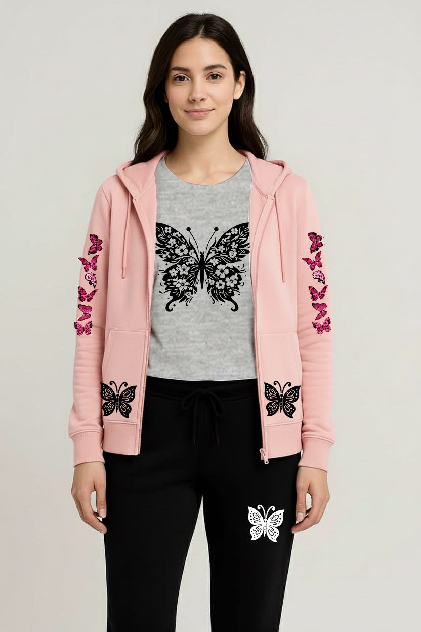 Premium hooded zipper track suit