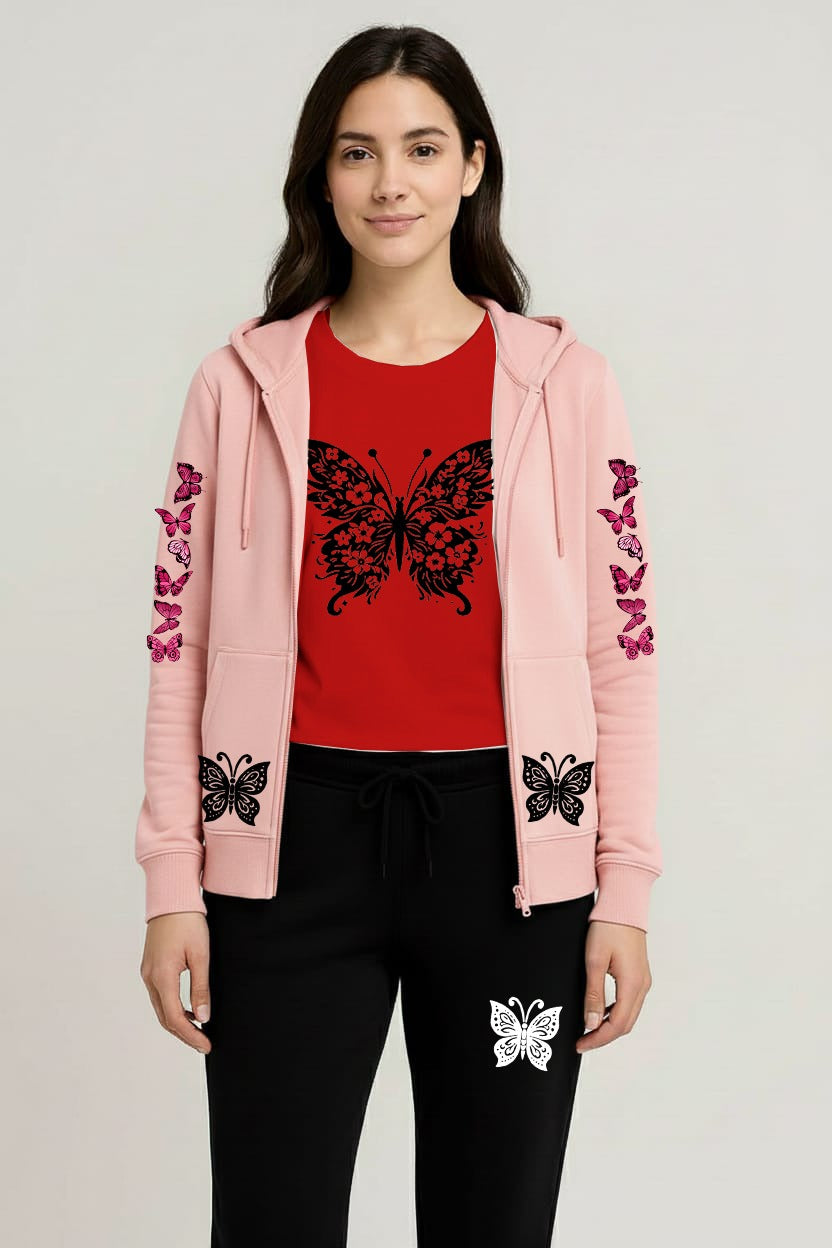 Premium hooded zipper track suit