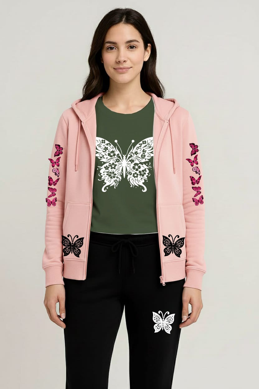 Premium hooded zipper track suit