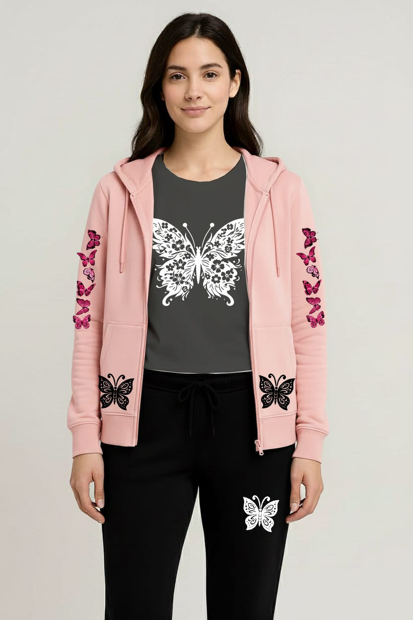 Premium hooded zipper track suit