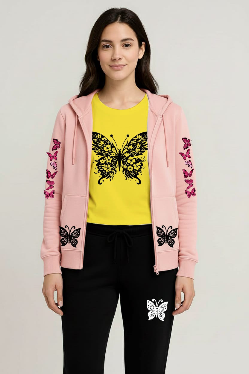 Premium hooded zipper track suit