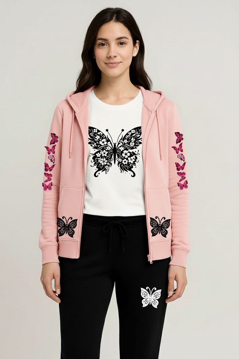 Premium hooded zipper track suit